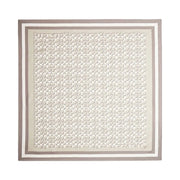Coach Signature Silk Square Scarf Silk-Bone