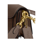 Coach Tabby Shoulder Bag 20 Polished Pebble Leather-Brass-Dark Stone