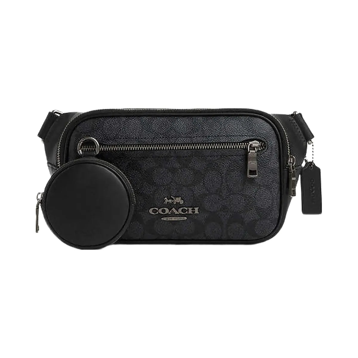 Coach Graham Crossbody Bag Smooth Leather-Gunmetal-Black