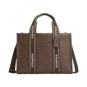 Coach Smith Tote Bag Pebbled Leather-Gold-Dark Stone