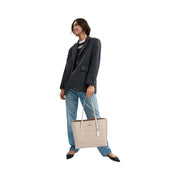 Coach Mollie Tote Bag In Signature Canvas Signature Canvas-Gold-Sand-Chalk