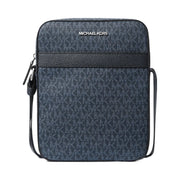 Michael Kors Cooper Signature Logo Flight Bag Admrl-Plblue