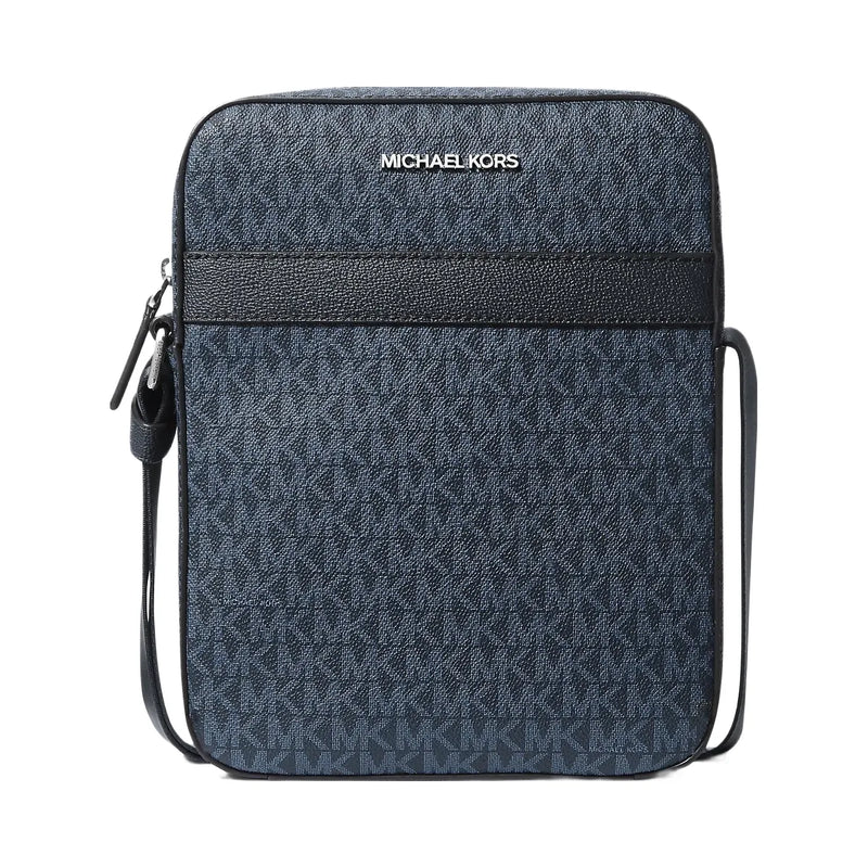 Michael Kors Cooper Signature Logo Flight Bag Admrl-Plblue