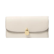 Michael Kors Hamilton Large Leather Continental Wallet Lt Cream