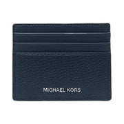 Michael Kors Cooper Pebbled Leather Tall Card Case Navy