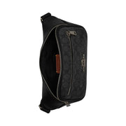 Coach Graham Crossbody Bag Smooth Leather-Gunmetal-Black