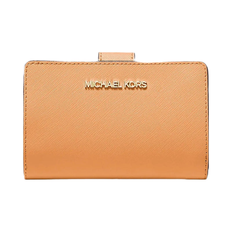Michael Kors Medium Crossgrain Leather Wallet Cider