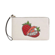 Coach Large Jewelry Box In Signature Canvas With Floral Print Gold-Sand Multi