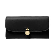 Michael Kors Hamilton Large Leather Continental Wallet Black