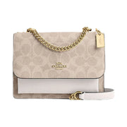 Coach Mini Klare Crossbody Bag In Signature Canvas Signature Canvas-Gold-Sand-Chalk