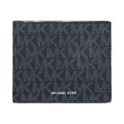 Michael Kors Cooper Logo Billfold Wallet With Coin Pouch Admrl-Plblue