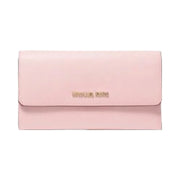 Michael Kors Jet Set Travel Crossgrain Leather Tri-Fold Wallet Powder Blush