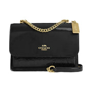 Coach Klare Crossbody Bag In Signature Leather Novelty Leather-Gold-Black