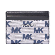 Michael Kors Cooper Logo Jacquard Bi-Fold Wallet Navy