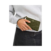 Coach Corner Zip Wristlet In Signature Canvas Signature Canvas-Gold-Olive