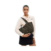 Coach Hadley Turnlock Tote Bag Suede-Qb-Army Green