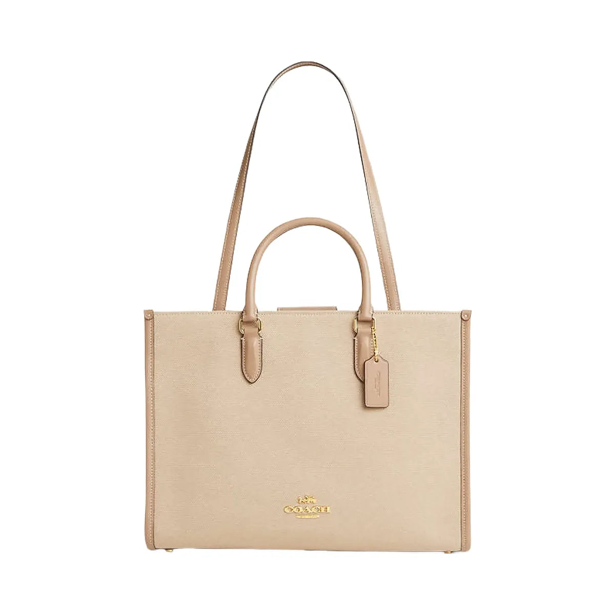 Coach Maggie Tote Bag In Colorblock Im-Dark Natural Multi