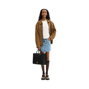 Coach Maggie Tote Bag Pebbled Leather-Gold-Black