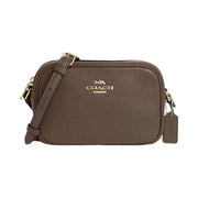 Coach Mini Jamie Camera Bag Pebbled Leather-Gold-Dark Stone