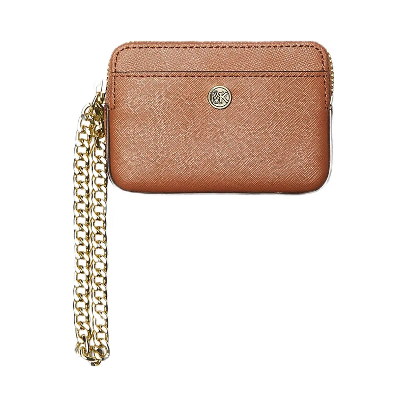 Michael Kors Medium Saffiano Leather Chain Card Case Luggage