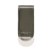 Coach Money Clip Gunmetal-Chalk