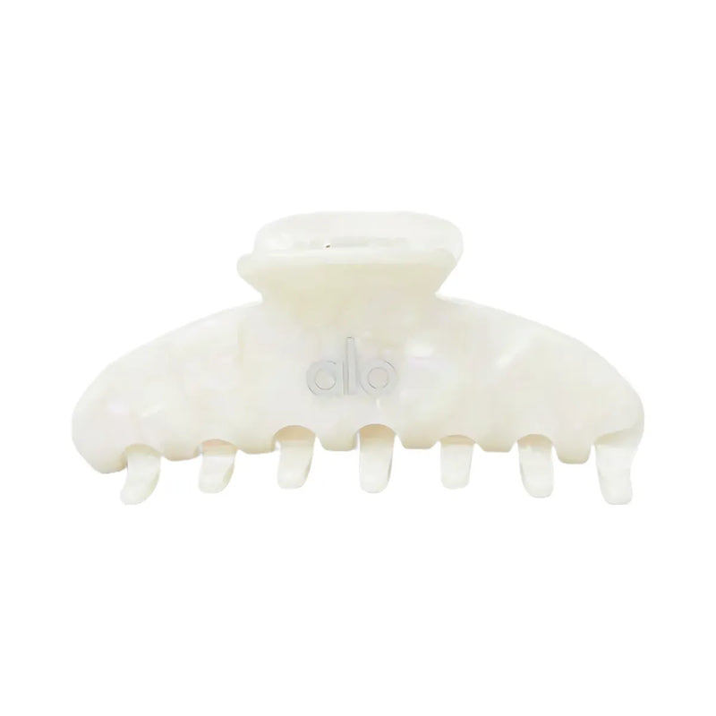 Alo 90's Claw Clip - White Pearl