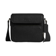 Coach Sullivan Flap Crossbody Bag Pebbled Leather-Gunmetal-Black