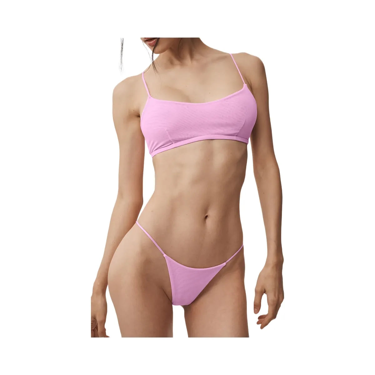 Alo Women's Airmesh Venus Thong - Candy Heart Pink