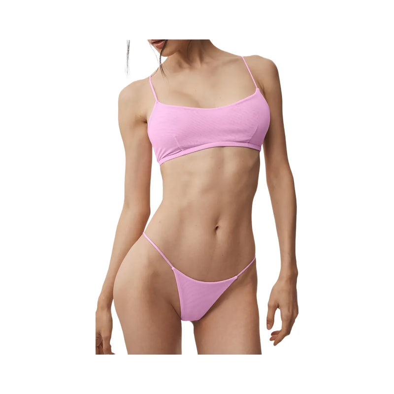 Alo Women's Airmesh Venus Thong - Candy Heart Pink