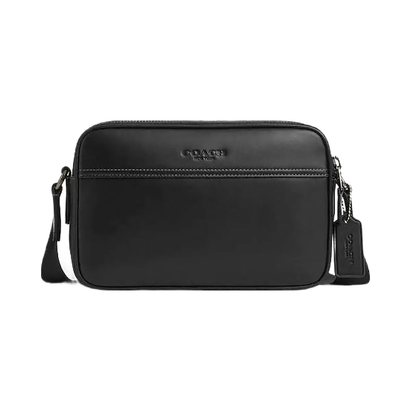 Coach Graham Crossbody Bag Smooth Leather-Gunmetal-Black