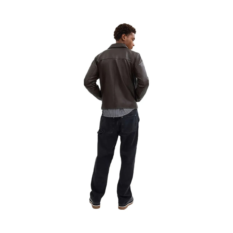 Coach Leather Jacket Burnt Espresso