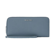 Michael Kors Large Pebbled Leather Continental Wallet Cornflower