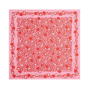 Coach Country Club Floral Print Silk Bandana Pink-Red