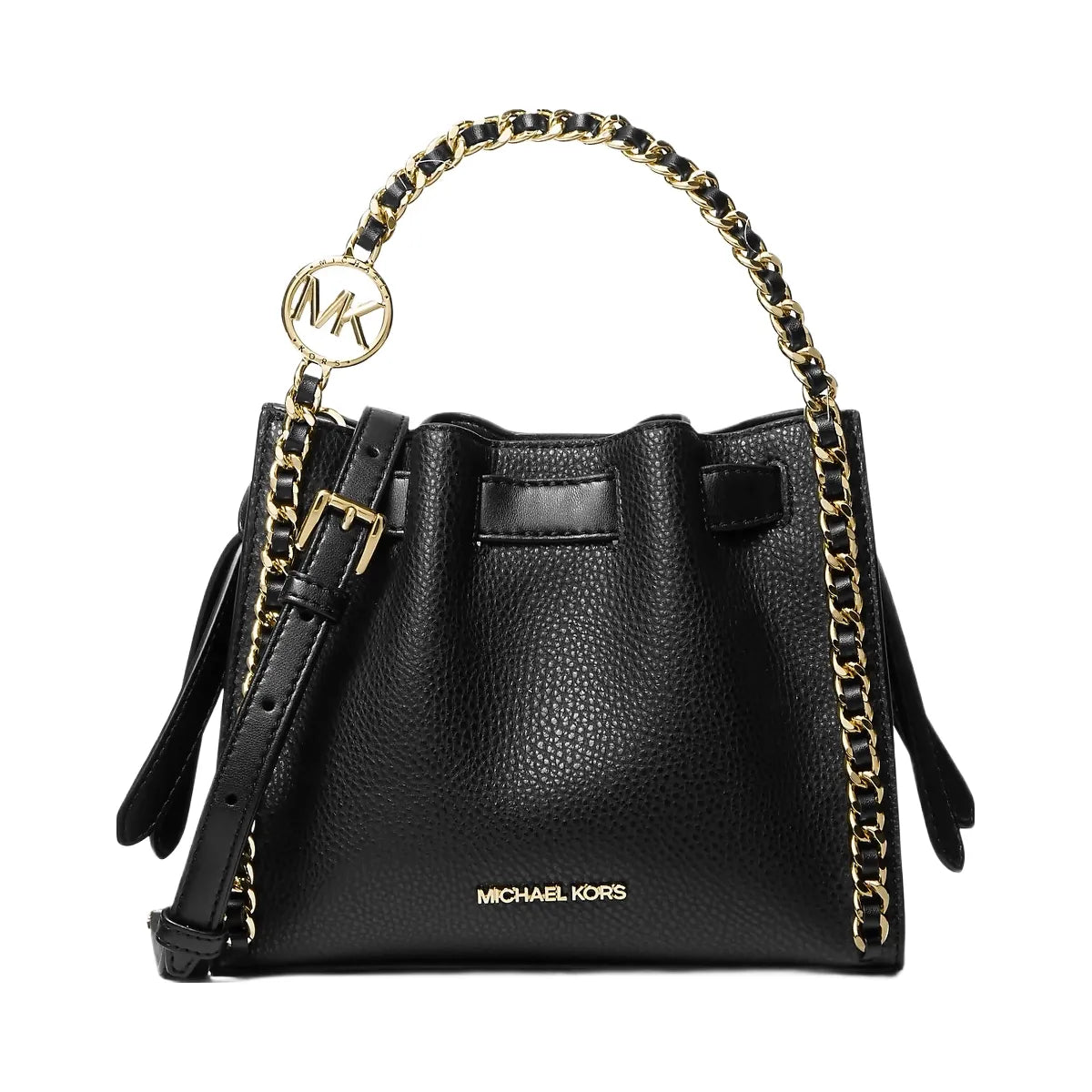 Michael Kors Signature Logo Billfold Wallet and Belt Gift Set Brown-Black