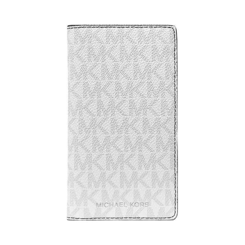 Michael Kors Cooper Large Logo Bi-Fold Card Case Bright Wht