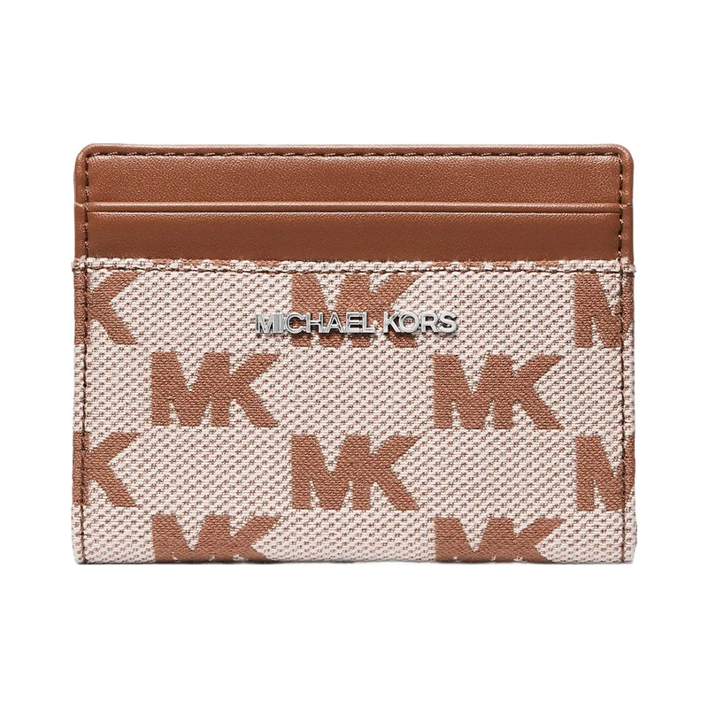 Michael Kors Cooper Logo Jacquard Bi-Fold Wallet Luggage