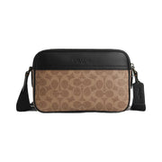 Coach Graham Crossbody Bag In Signature Canvas Signature Canvas-Qb-Tan-Black