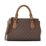Michael Kors Marilyn Small Signature Logo Messenger Bag Brown