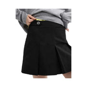 Coach Mini Skirt With Turnlocks Black