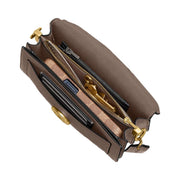 Coach Tabby Shoulder Bag 20 Polished Pebble Leather-Brass-Dark Stone