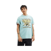 Coach Stegosaurus Relaxed T-Shirt In Organic Cotton Blue Haze