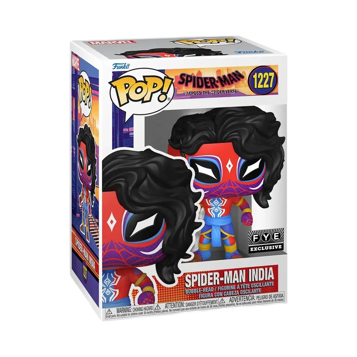 Funko Pop! MARVEL SPIDER-MAN INDIA (DECO)ACROSS THE SPIDERVERSE [FYE EXCLUSIVE] #1227