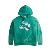 Coach Hoodie With Floating Butterfly Print Green Multi
