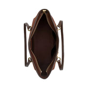 Coach Station Tote Bag Suede-Im-Vintage Brown