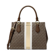 Michael Kors Marilyn Small Signature Logo Messenger Bag Brown