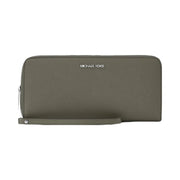Michael Kors Large Pebbled Leather Continental Wallet Olive
