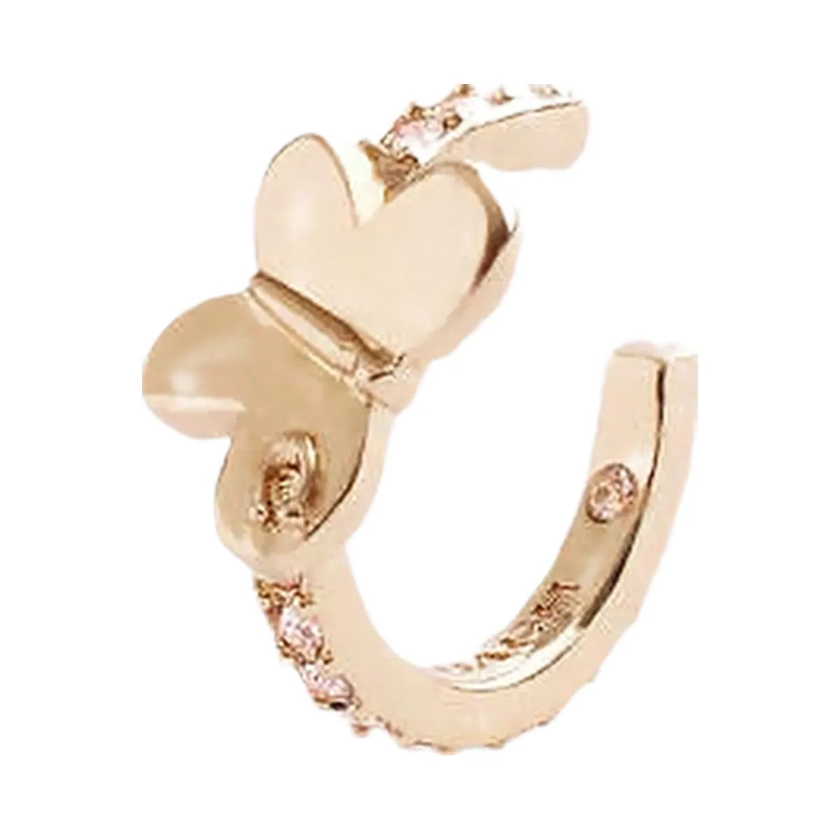 Coach Pavé Butterfly Ear Cuff Gold-Clear