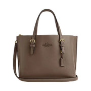 Coach Mollie Tote Bag 25 Leather-Gold-Dark Stone