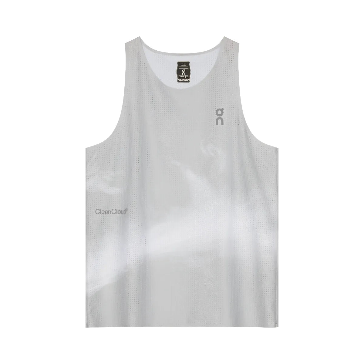 On Pace Tank Glacier White
