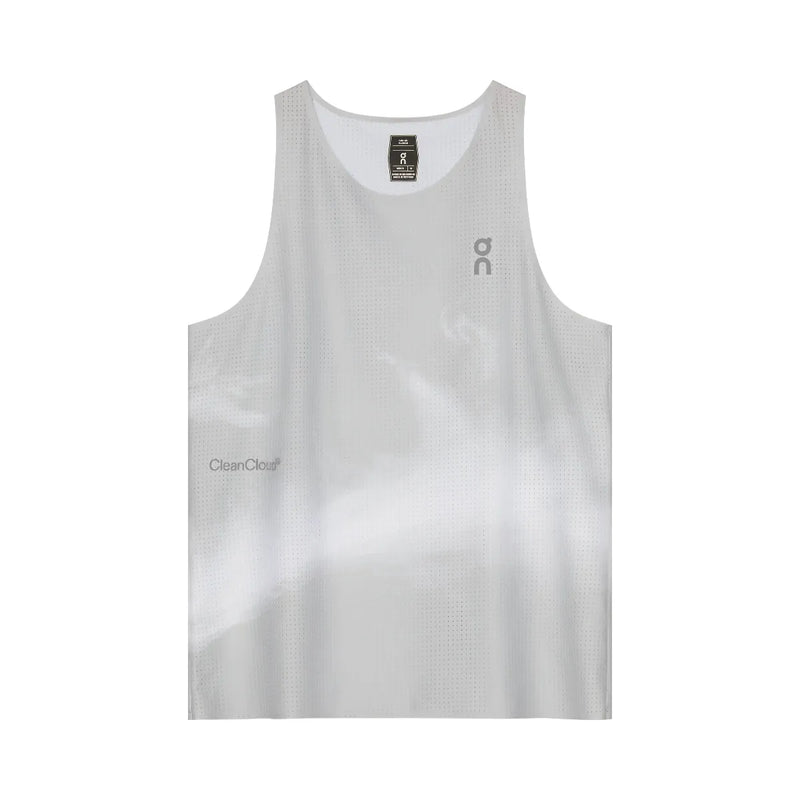 On Pace Tank Glacier White